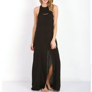 Acacia tavenui maxi dress in black